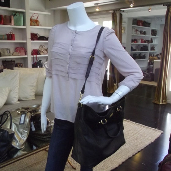 Vitello Daino Satchel Black