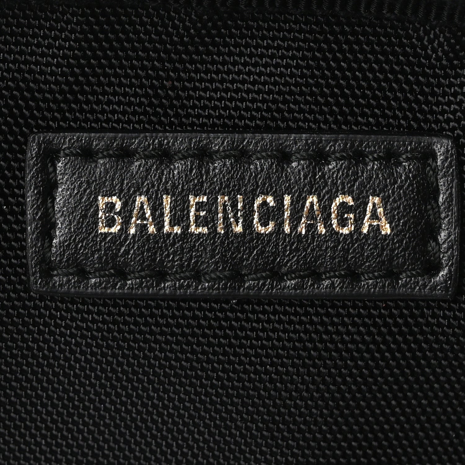 Balenciaga Faux Fur Diagonal Logo Explorer Crossbody Pouch Black