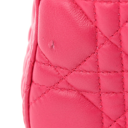 Christian Dior Lambskin Cannage Large Lady Dior Fuchsia 20 of 21