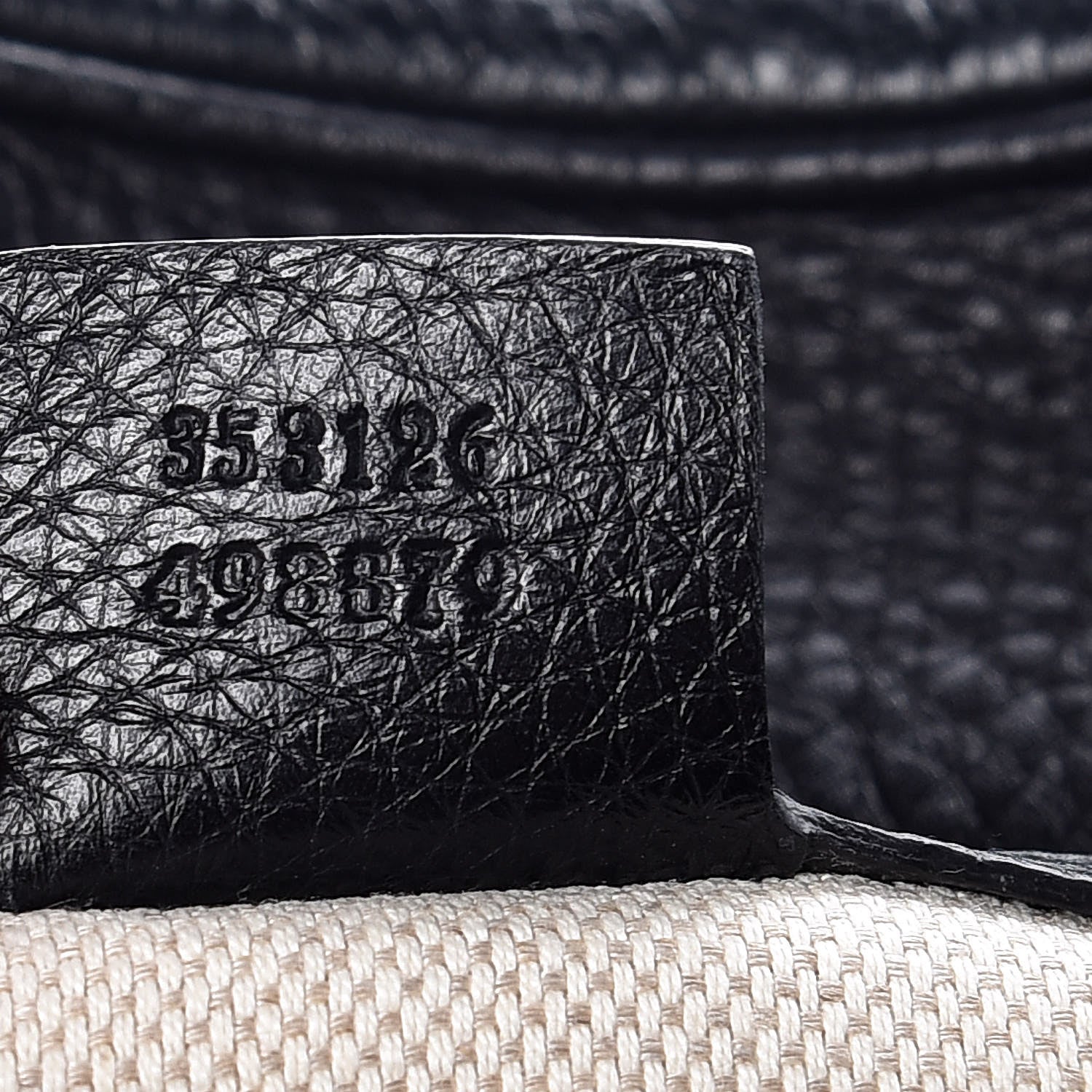 Gucci Pebbled Calfskin Medium Soho Bowler Black 8 of 14