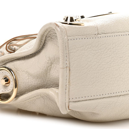 Balenciaga Chevre Gold Metallic Edge Hardware Mini City Ivory 10 of 11