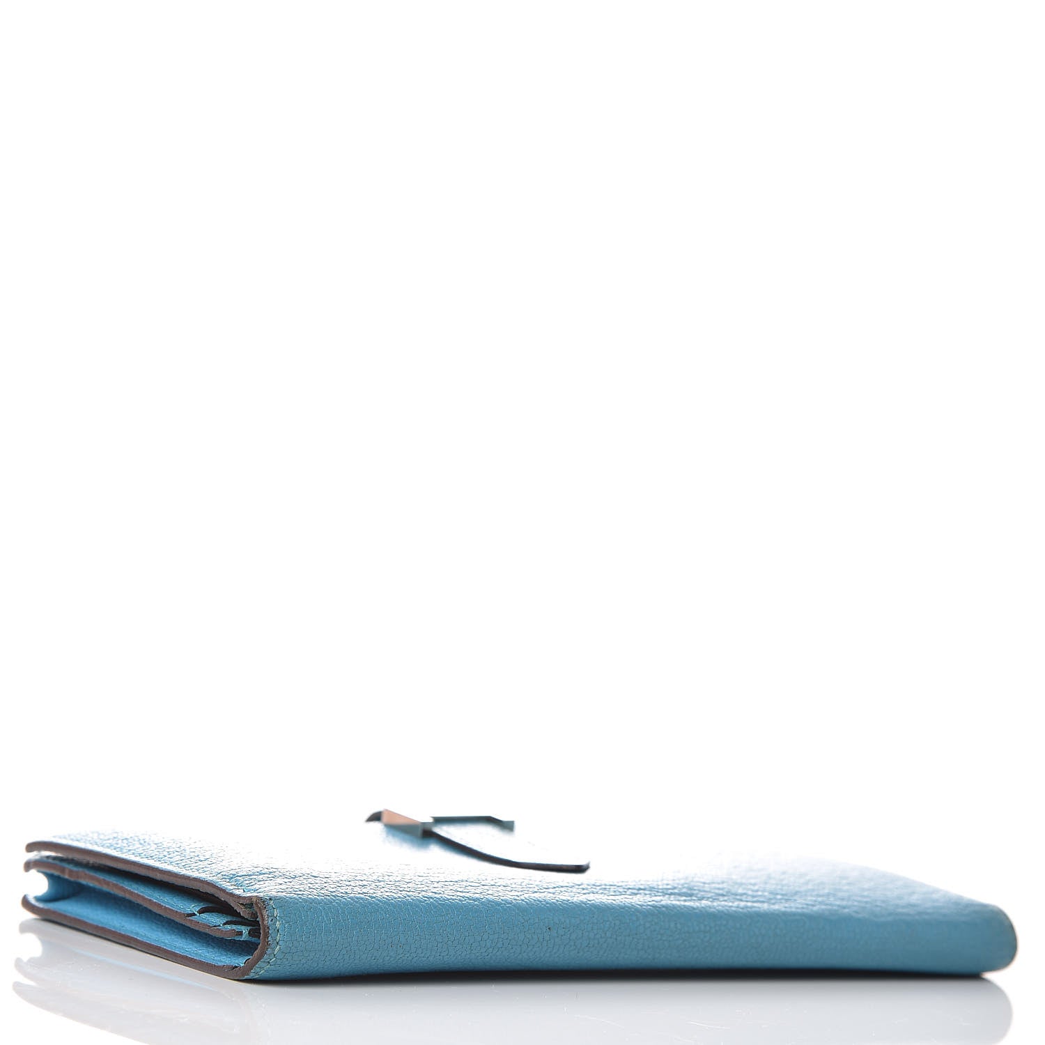 Hermes Chevre Mysore Bearn Gusset Wallet Bleu Azteque 4 of 11