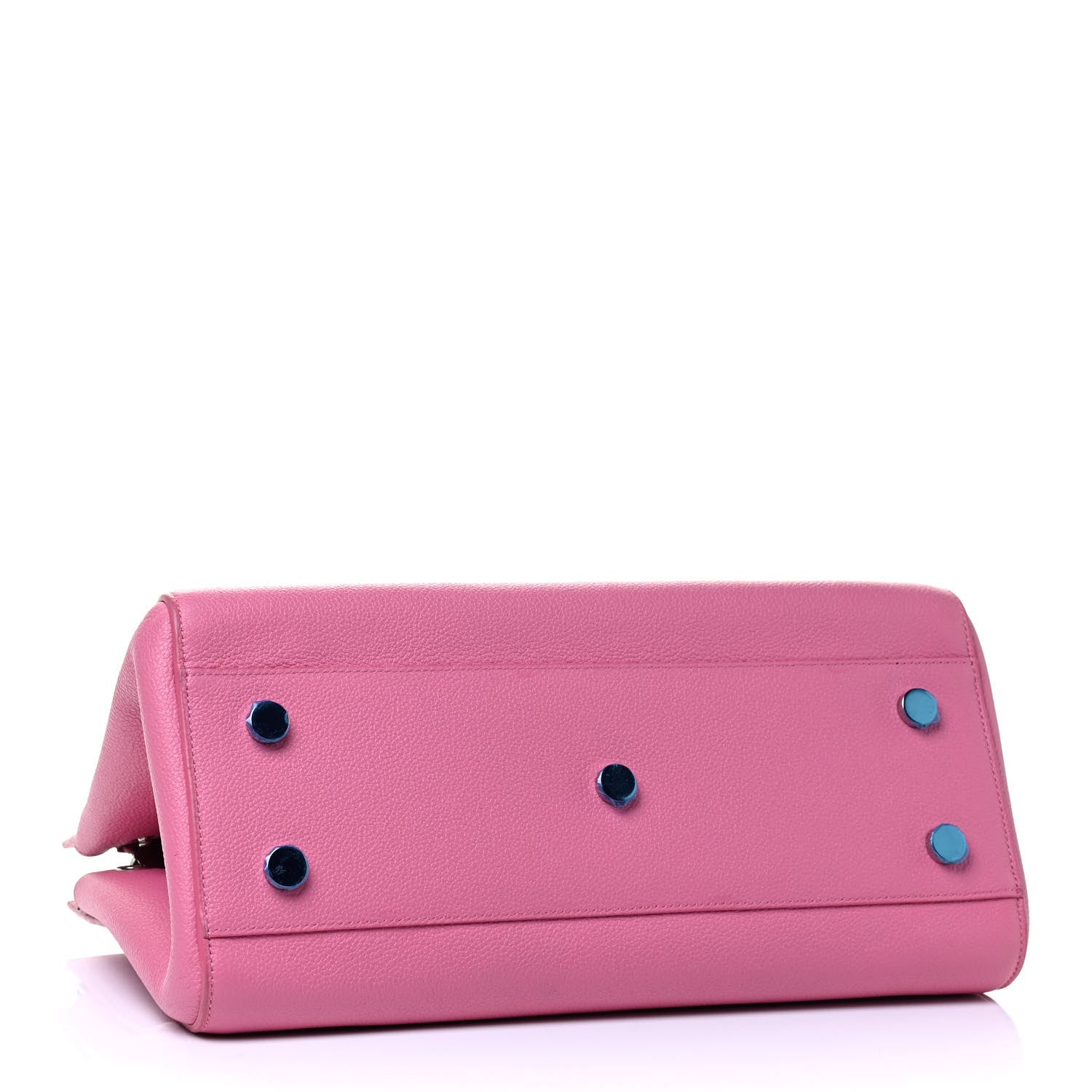 Saint Laurent Grained Calfskin Small Cabas Rive Gauche Rose Clair 3 of 4