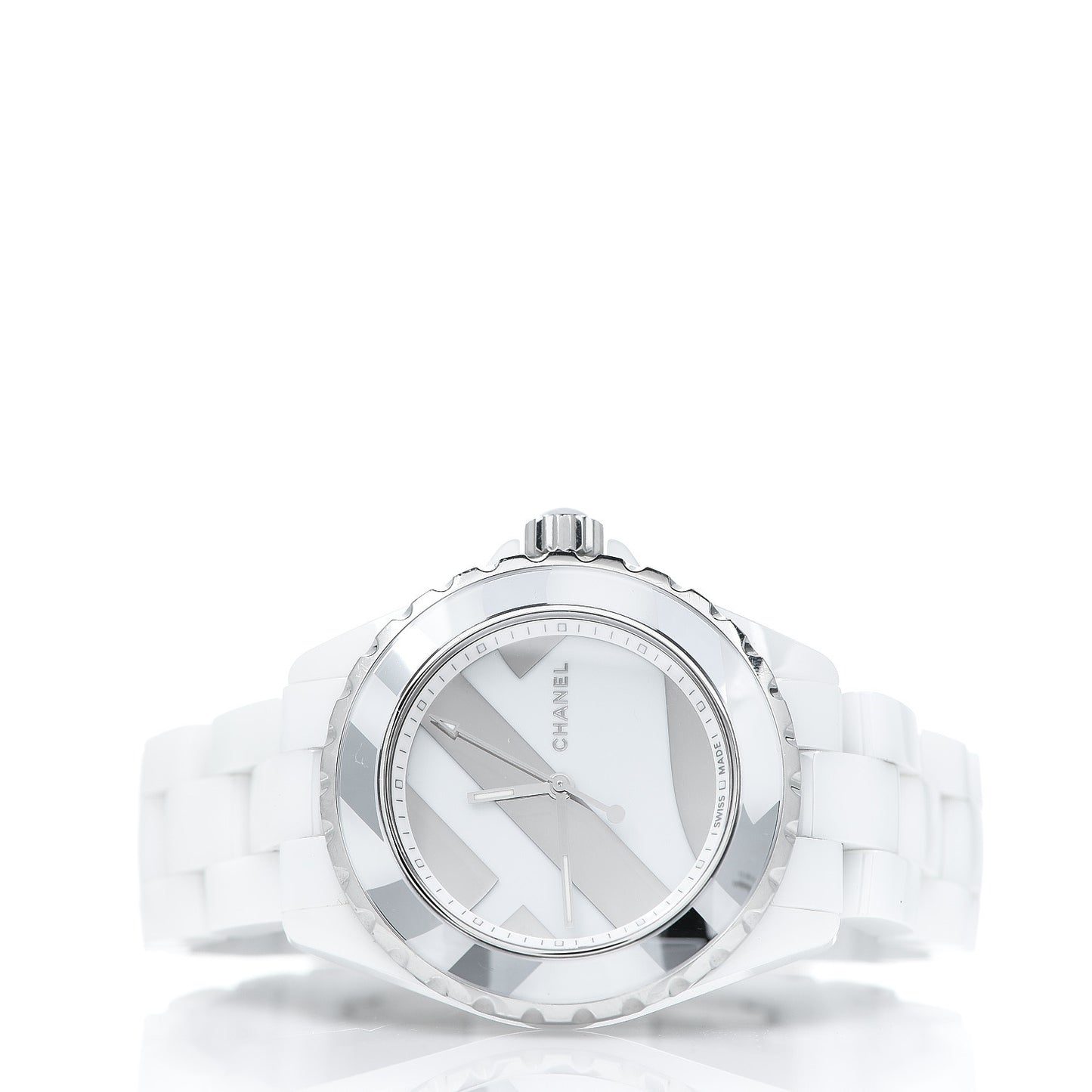 Stainless Steel Ceramic 38mm J12 Untitled Automatic Watch White