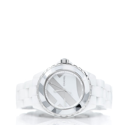 Chanel Stainless Steel Ceramic 38mm J12 Untitled Automatic Watch White 2 of 5