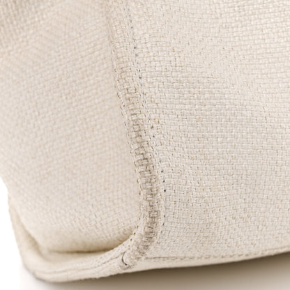 Chanel Woven Straw Raffia Medium Deauville Tote White Navy 15 of 15