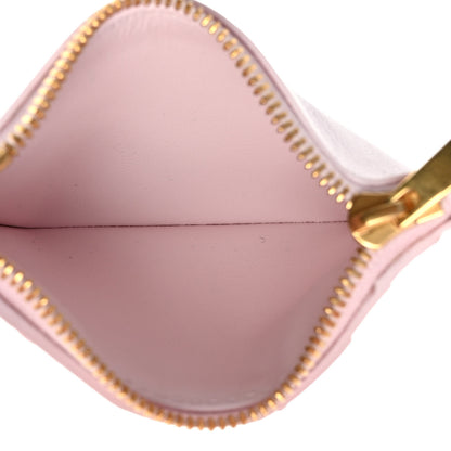 Bottega Veneta Calfskin Intrecciato Zip Card Holder Rosa 5 of 7