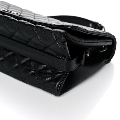 Chanel Goatskin Quilted Large City Rock Flap Black 10 of 11