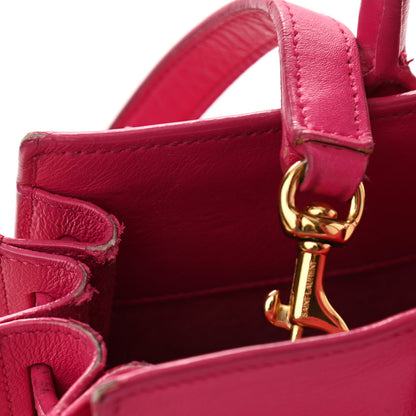 Saint Laurent Calfskin Nano Sac De Jour Lipstick Fuchsia 11 of 20