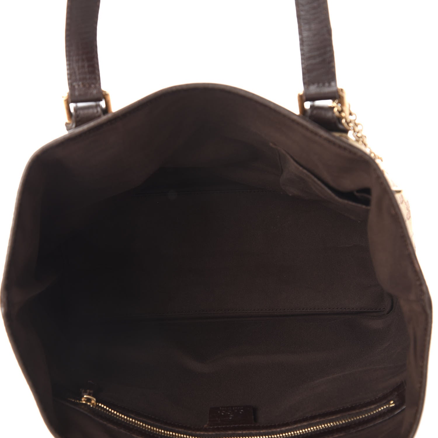 Gucci Monogram Medium Jolicoeur Tote Dark Brown 5 of 11