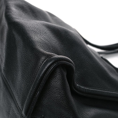 Alexander McQueen Pebbled Calfskin Large Skull Padlock Zip Around Tote Black 13 of 24
