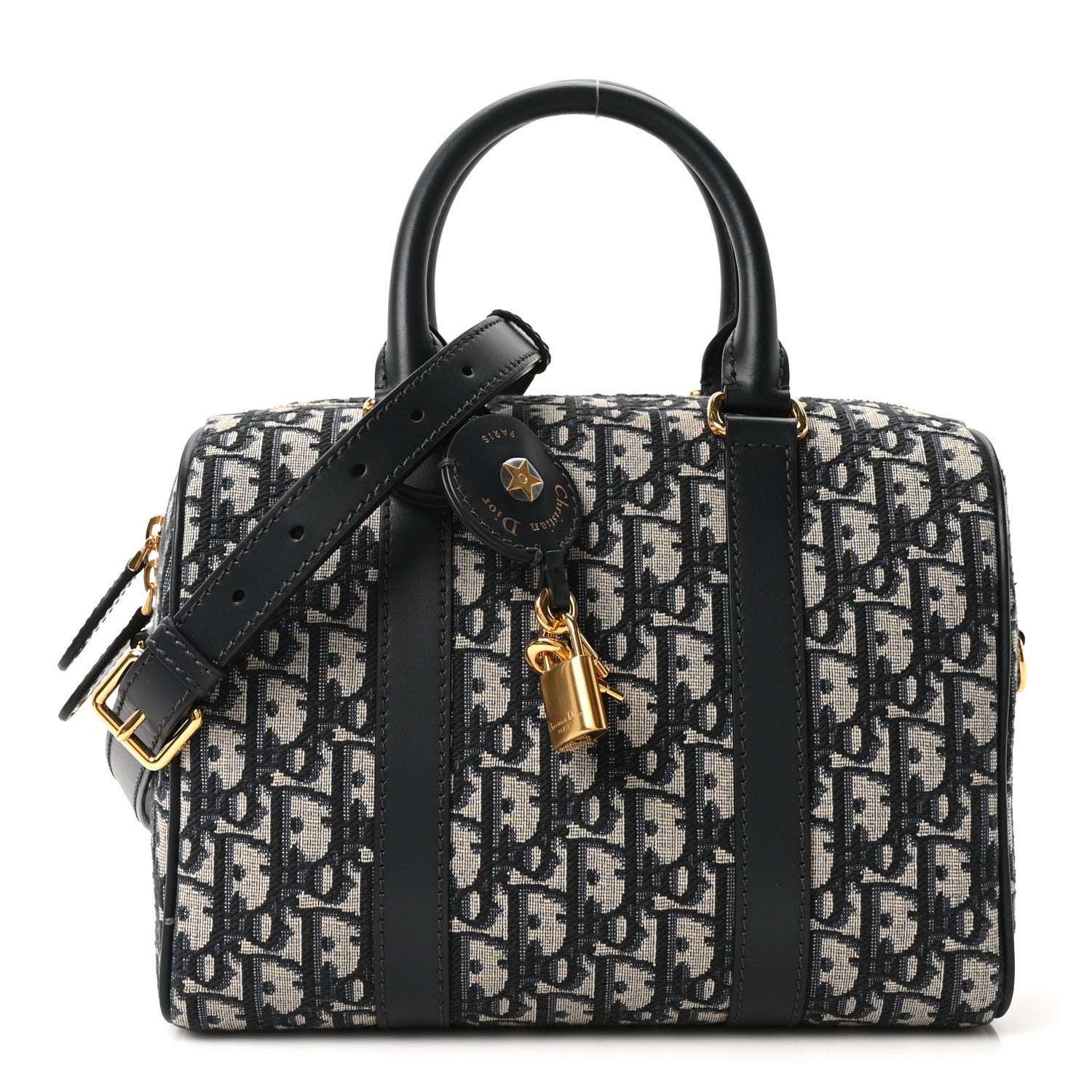 Christian Dior Oblique Groove 25 Bag Blue 1 of 10