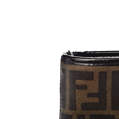 Fendi Zucca Spalmati Patent Baguette Print Medium Roll Tote Tobacco 8 of 14