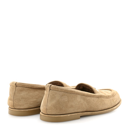 Chanel Suede Calfskin CC Loafers 39 Dark Beige 5 of 9
