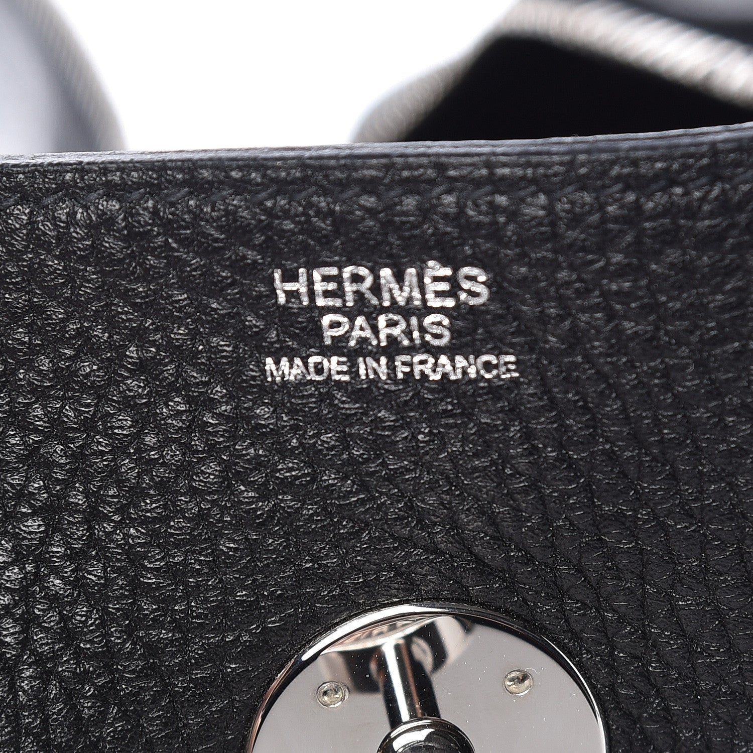 Hermes Taurillon Clemence Lindy 34 Black 6 of 13