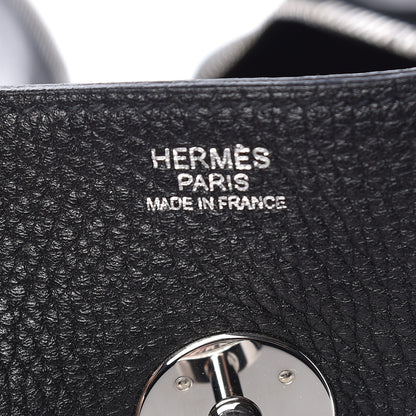 Hermes Taurillon Clemence Lindy 34 Black 6 of 13