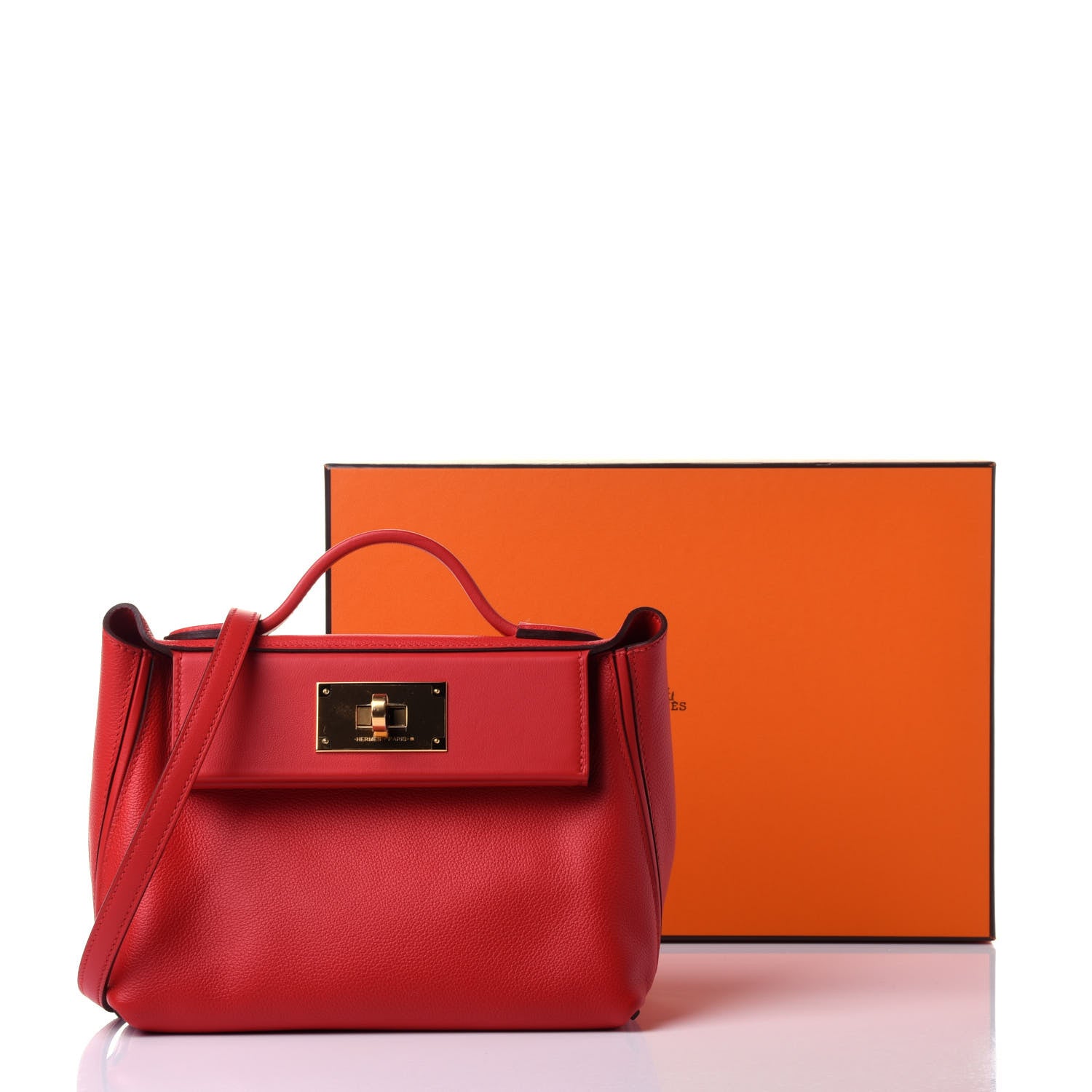 Hermes Evercolor Swift 24/24 21 Rouge de Coeur 9 of 9