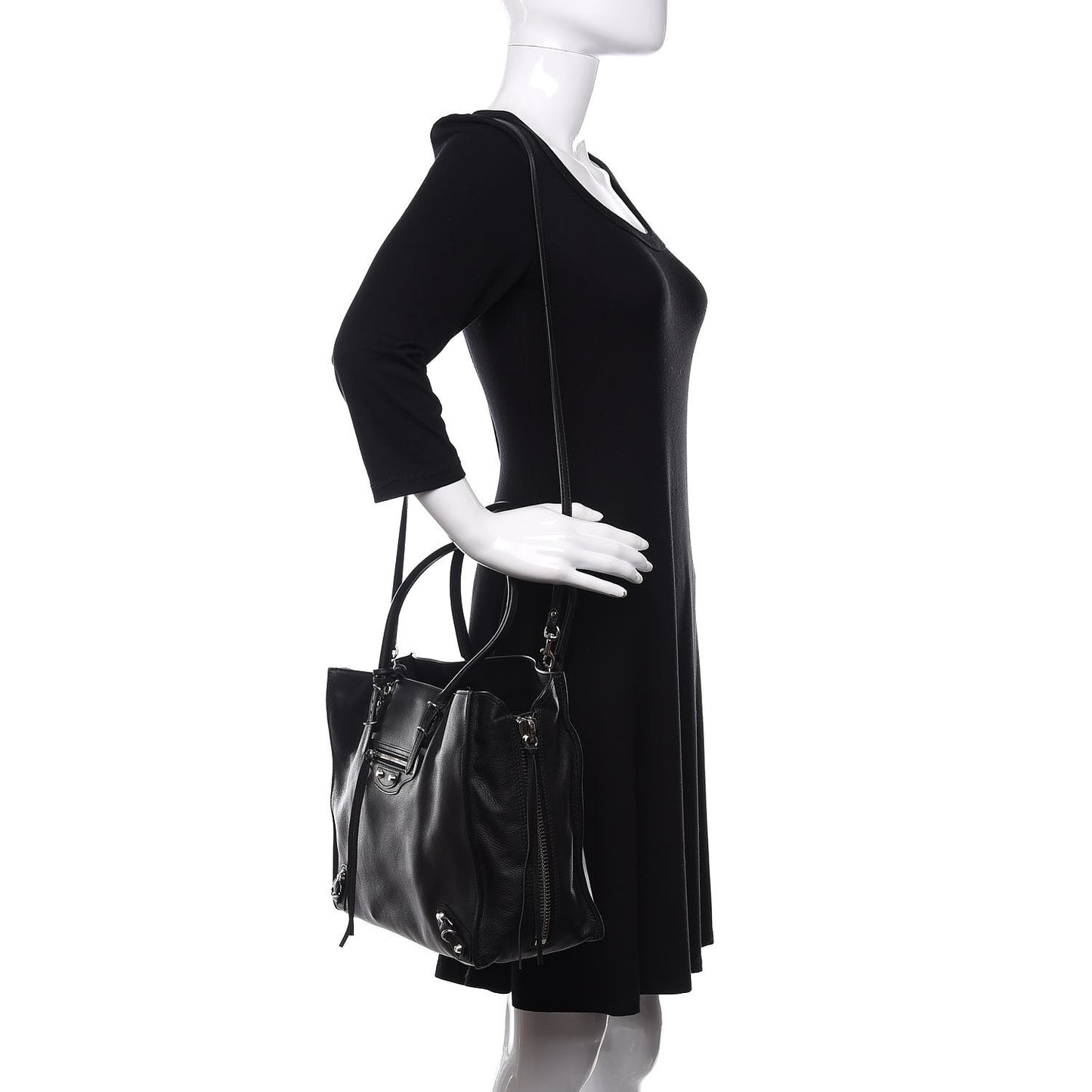 Veau Papier B4 Zip Around Tote Black