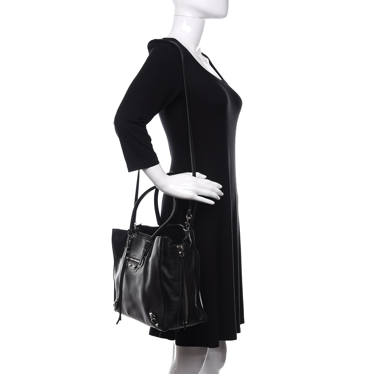 Balenciaga Veau Papier B4 Zip Around Tote Black 2 of 12