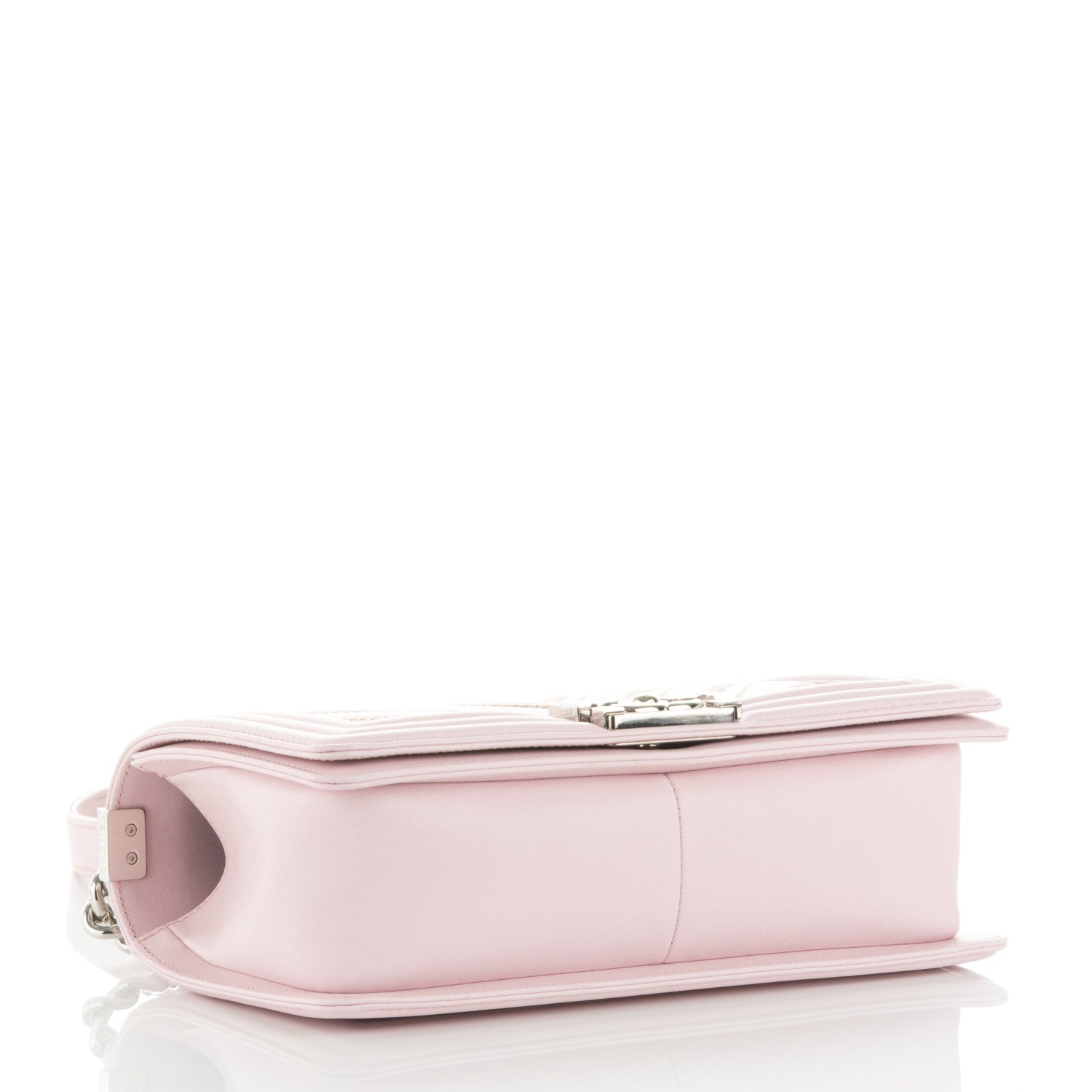 Chanel Lambskin Iridescent PVC Medium Boy Flap Light Pink Silver 4 of 8