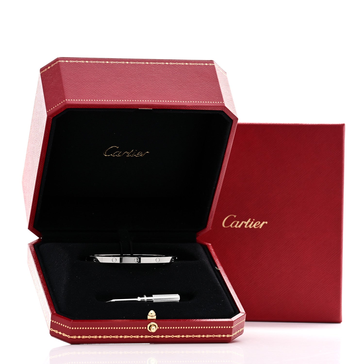 Cartier 18K White Gold Small LOVE Bracelet 16 8 of 8