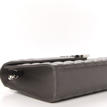 Saint Laurent Grain De Poudre Textured Mixed Matelasse Medium Triquilt Monogram Satchel Earth 6 of 8