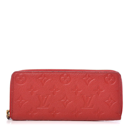 Louis Vuitton Empreinte Clemence Wallet Scarlet 1 of 8