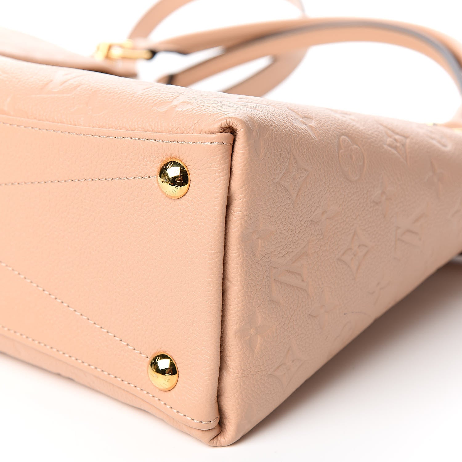 Louis Vuitton Empreinte V Tote MM Beige Rose Creme 10 of 11