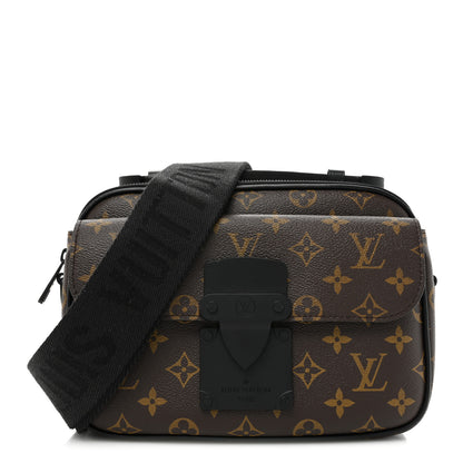 Louis Vuitton Monogram Macassar S Lock Messenger 1 of 8