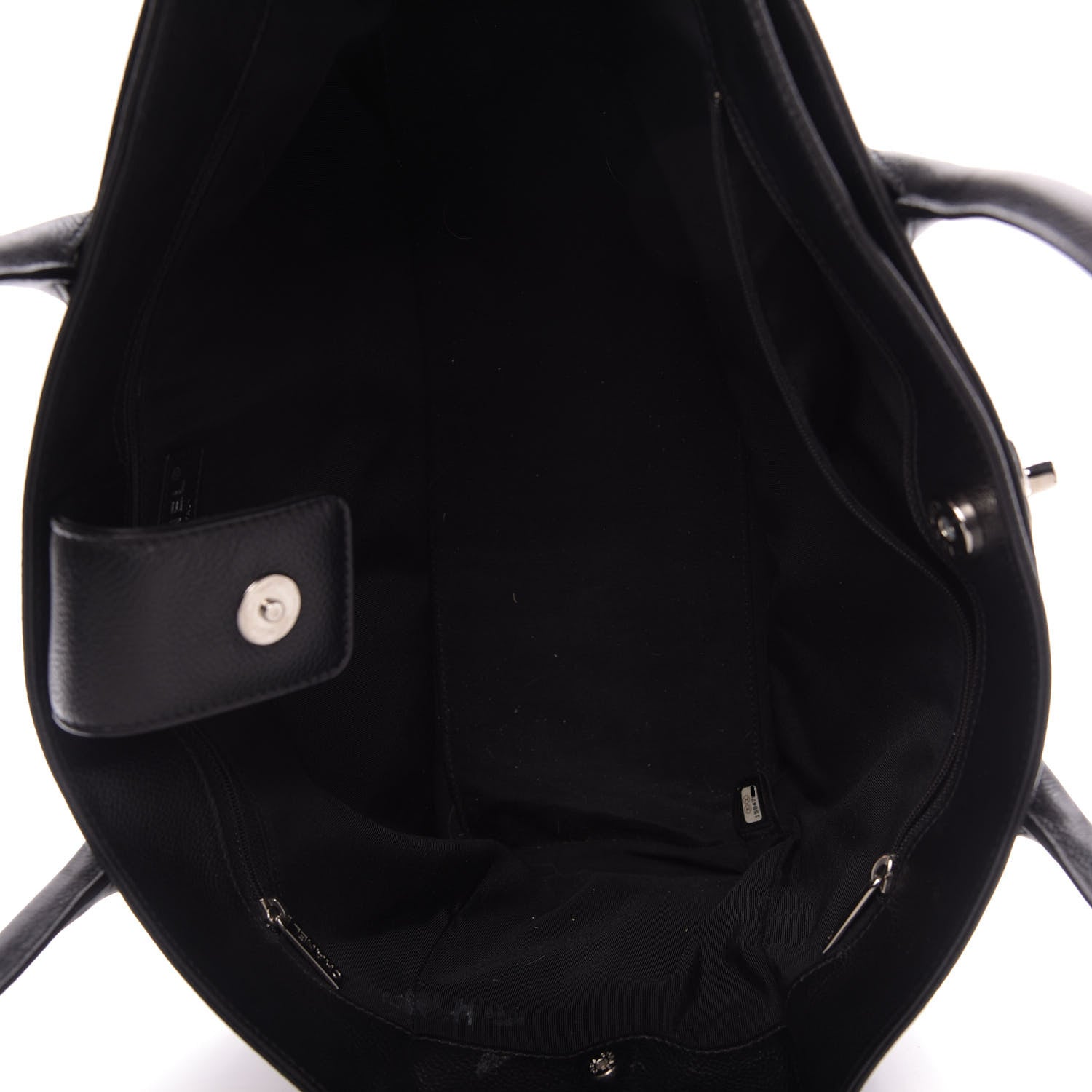 Chanel Calfskin Cerf Executive Shopper Tote Black 5 of 9