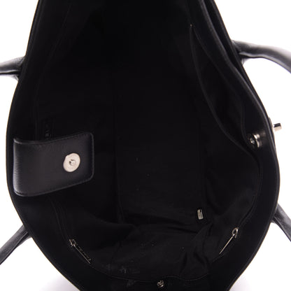 Chanel Calfskin Cerf Executive Shopper Tote Black 5 of 9