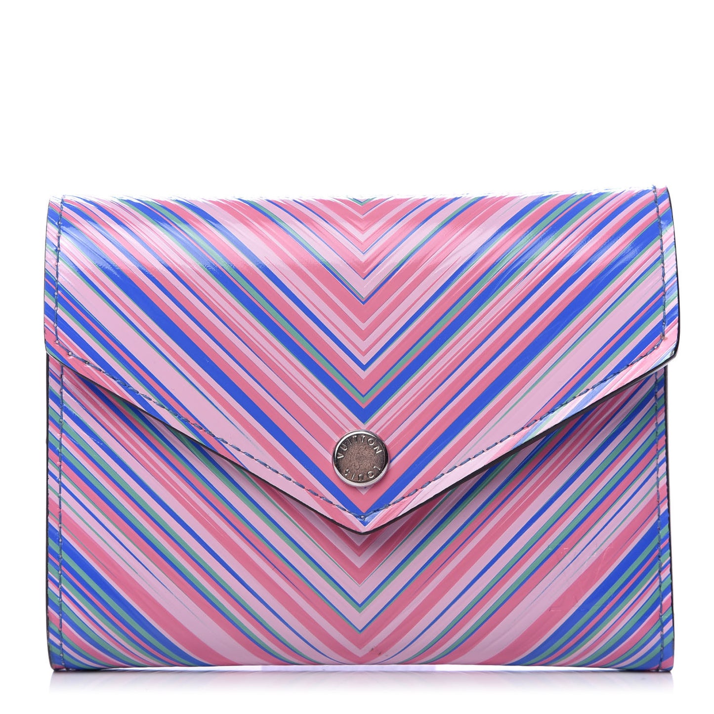 Epi Tropical Victorine Wallet Blue Rose