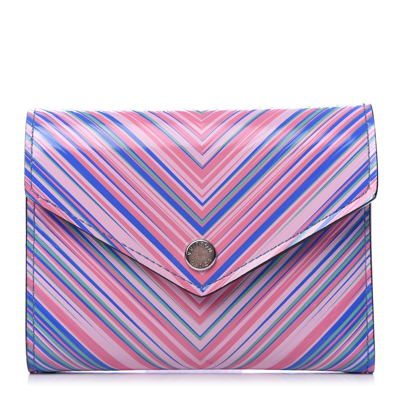 Louis Vuitton Epi Tropical Victorine Wallet Blue Rose 1 of 7