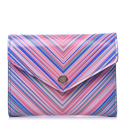 Louis Vuitton Epi Tropical Victorine Wallet Blue Rose 1 of 7