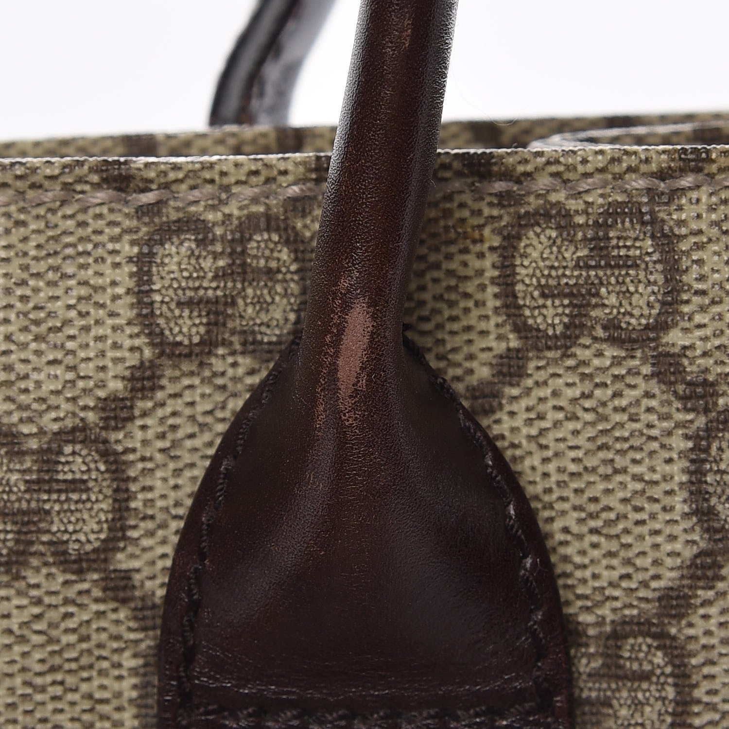 Gucci GG Plus Monogram Small Vertical Tote Dark Brown 10 of 15