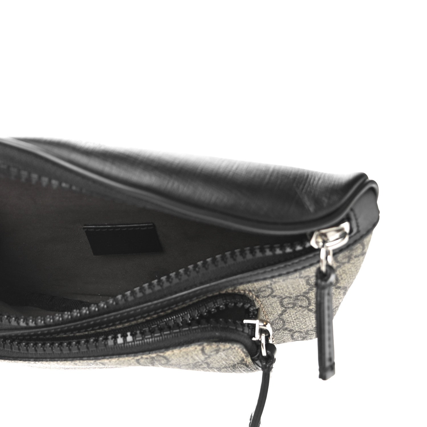 Gucci GG Supreme Monogram Belt Bag Black 5 of 11