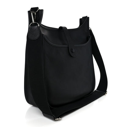 Hermes Taurillon Clemence Evelyne III GM Black 3 of 11