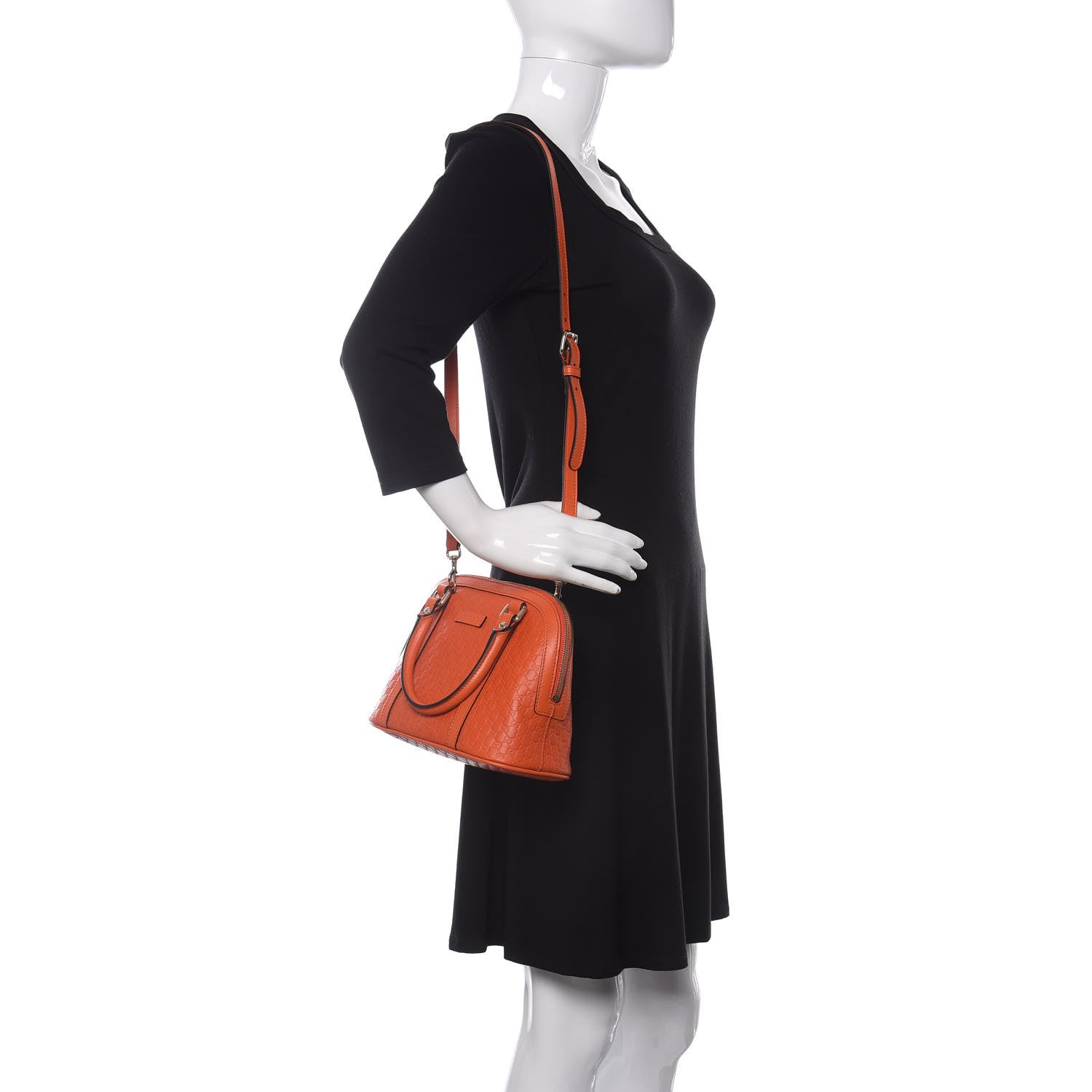 Gucci Microguccissima Mini Dome Bag Sun Orange 2 of 10