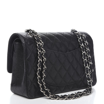 Chanel Caviar Quilted Medium Double Flap Black 2 of 10