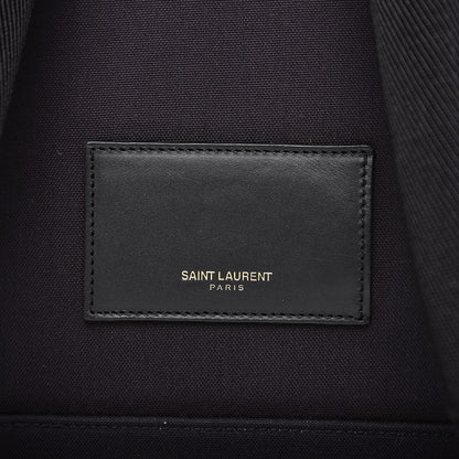 Saint Laurent Nylon Twill Dinosaur Print City Backpack Black Multicolor 8 of 9