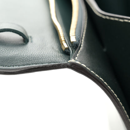 Celine Box Calfskin Medium Classic Box Flap Bag Classic Green 16 of 21