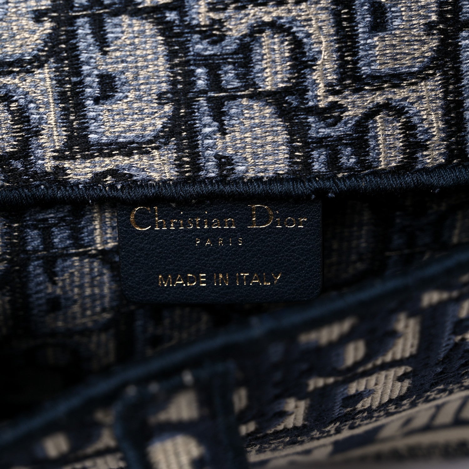 Christian Dior Oblique Slim Saddle Pouch Blue 9 of 11