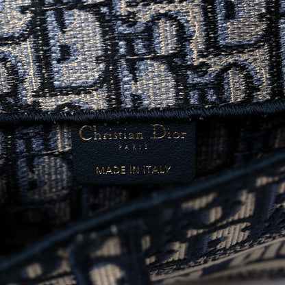 Christian Dior Oblique Slim Saddle Pouch Blue 9 of 11