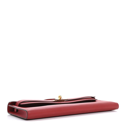 Hermes Swift Kelly Cut Clutch Pochette Vermillion 4 of 14