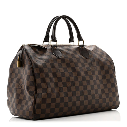 Louis Vuitton Damier Ebene Speedy 35 3 of 10
