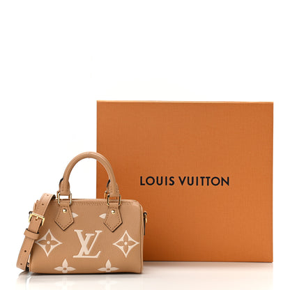 Louis Vuitton Empreinte Monogram Giant Nano Speedy Arizona Creme 10 of 10