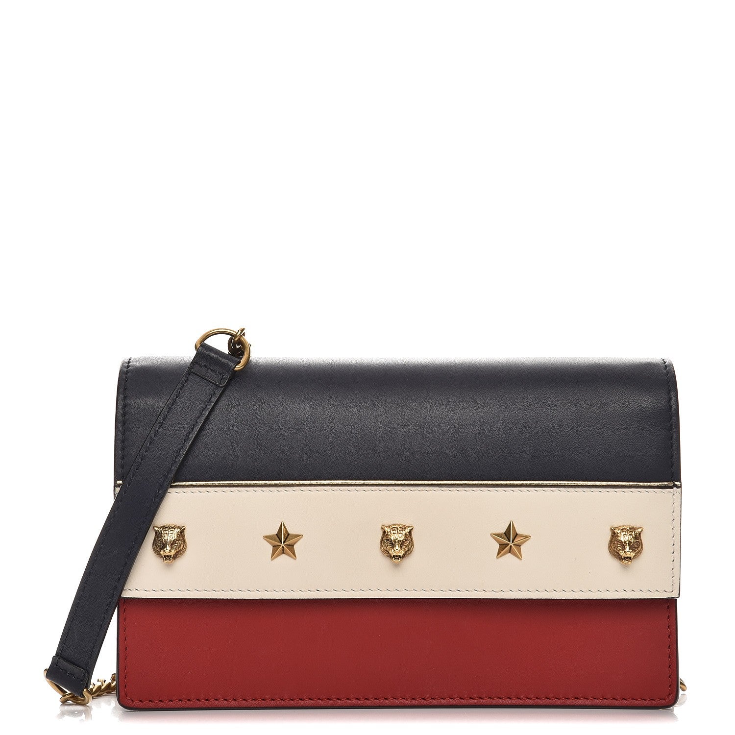 Gucci Calfskin Tiger Studded Mini Bag 1 of 7