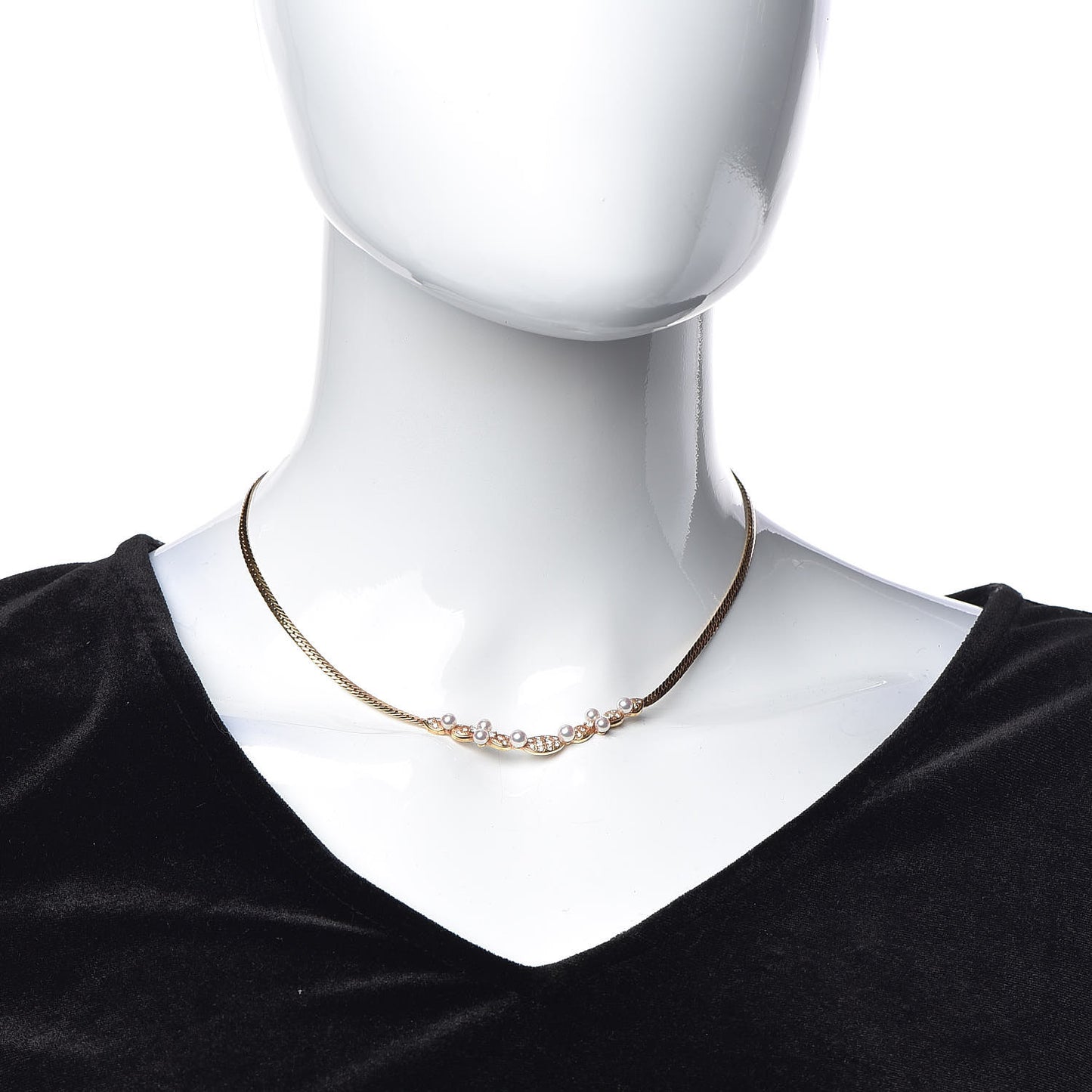 18K Yellow Gold Diamond Akoya Pearl 3.5-4mm Pendant Necklace