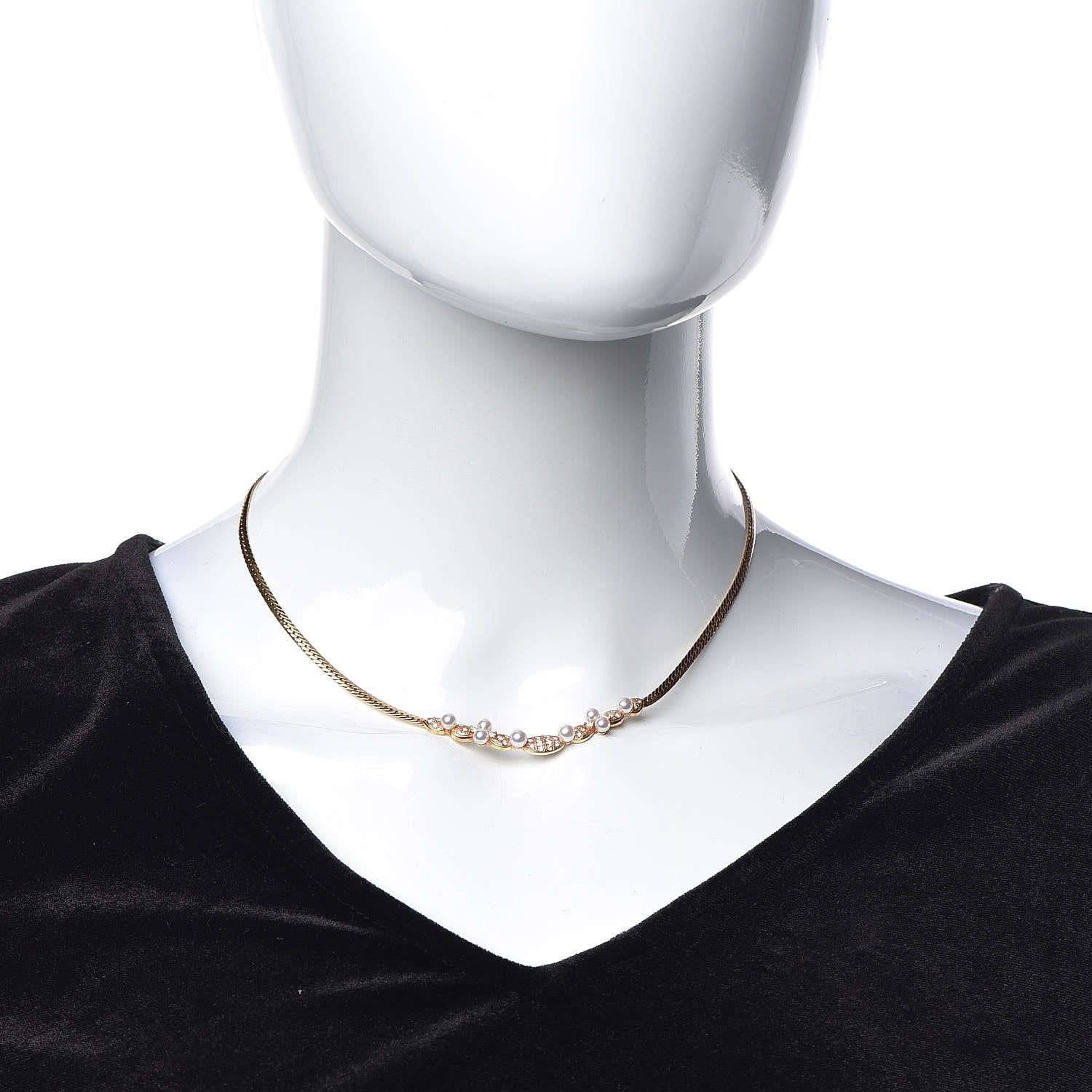 Mikimoto 18K Yellow Gold Diamond Akoya Pearl 3.5-4mm Pendant Necklace 2 of 5
