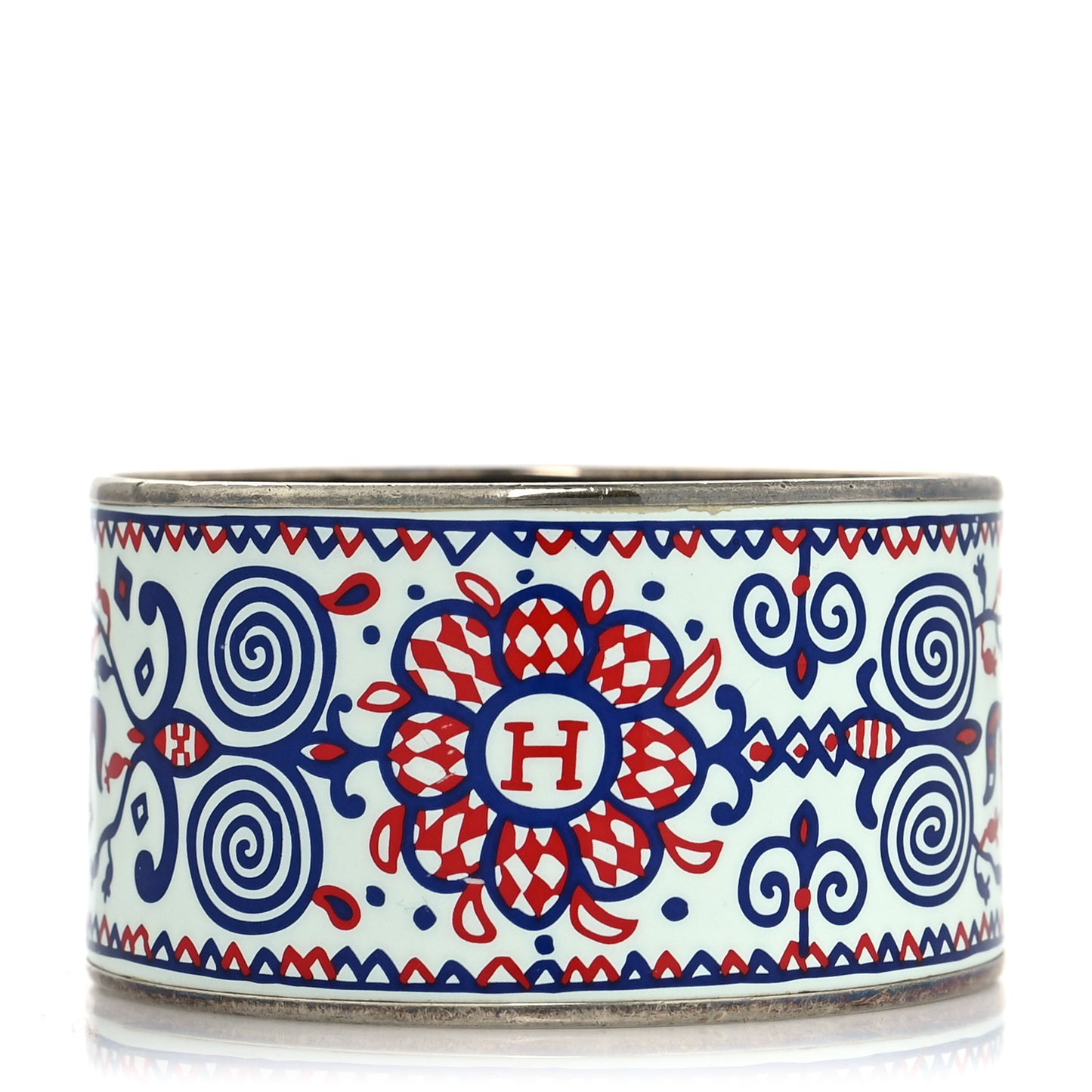 Enamel Printed Horses Extra Wide Bracelet 70